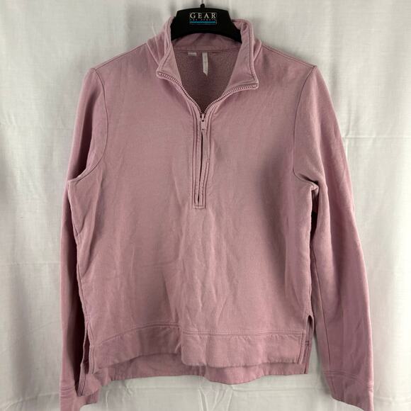 Travis Mathew  Cloud Fleece SZ Large Golf  1/2 Zip Pullover Sweatshirt Pink - Picture 1 of 5